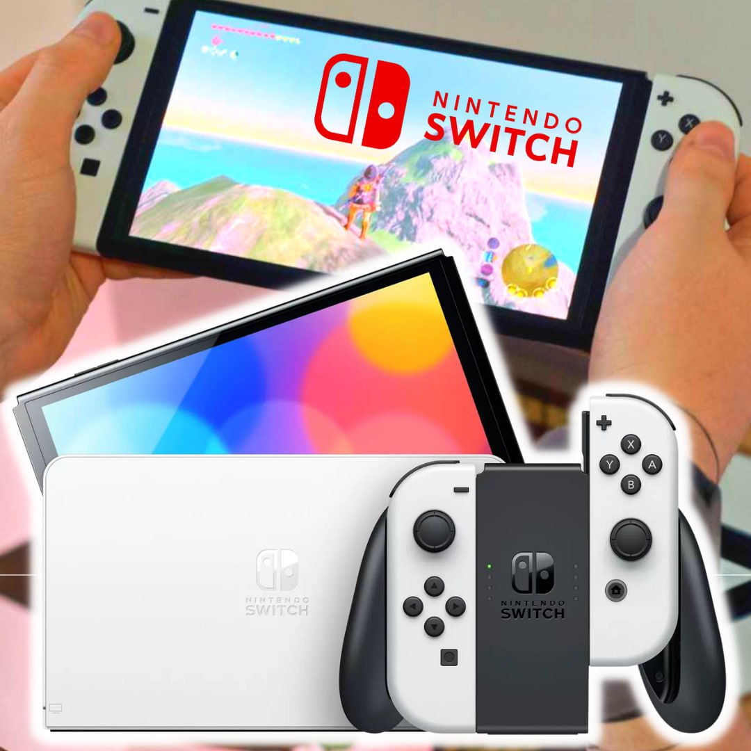 Nintendo Switch OLED 64GB Branco - 1 Par de Controles Joy-Con 7.0” - Adoro  Promoção